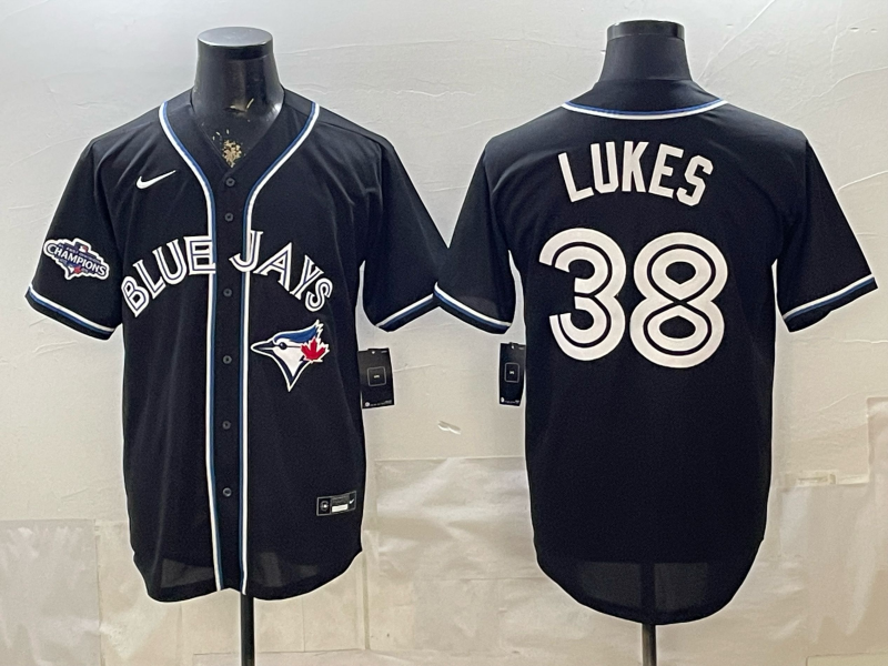 Men 2026 Toronto Blue Jays #38 Lukes black Game Nike MLB Jersey 0527001